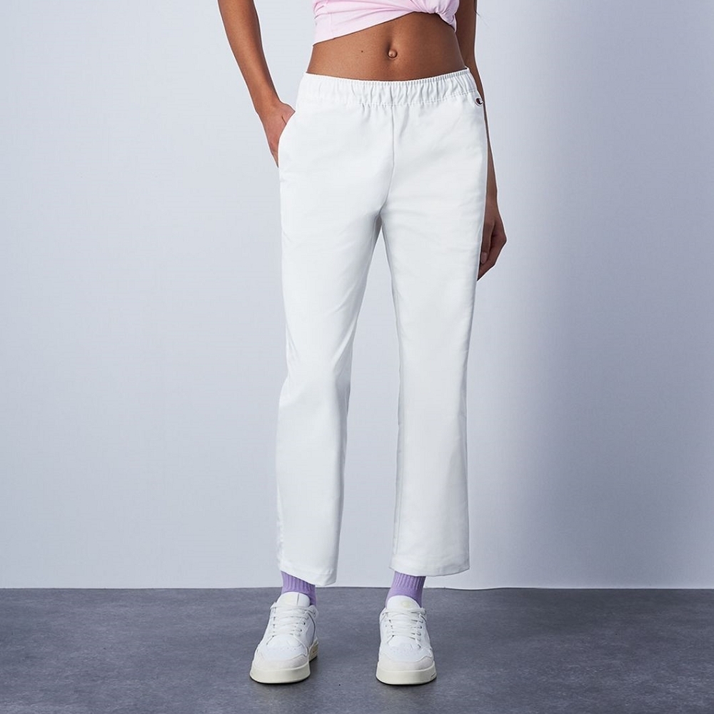 女款 -ROCHESTER寬版九分休閒長褲-白色（117202-WW001）