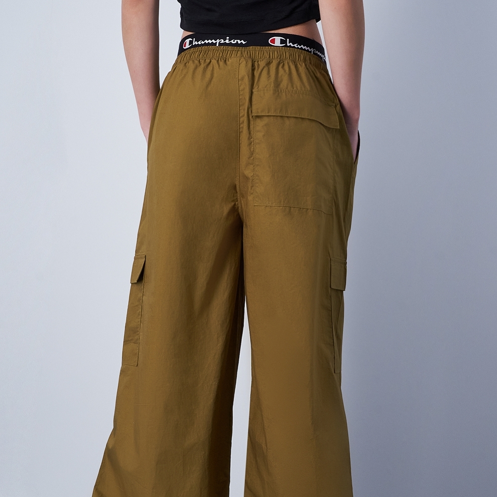 女款 -LEGACY降落傘工裝抽繩長褲-綠色（117251-GS573）