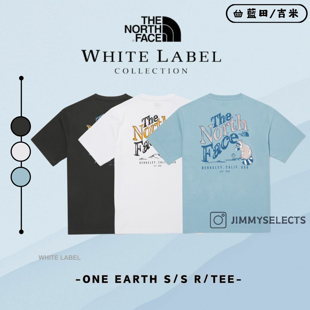 【代購】THE NORTH FACE 北臉 白標 ONE EARTH 動物圖案 短袖 短T NT7UQ15