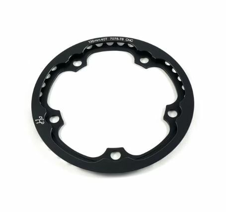 【H&H】40T Chain-Guard Chainring (40T 一體式護盤齒片）黑/銀/灰