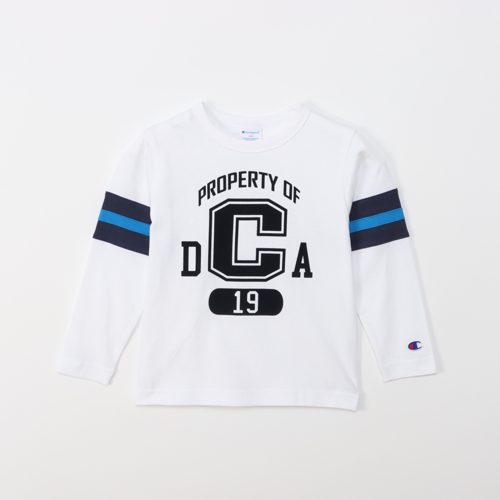 童款-CASUAL冰球七分袖上衣-白色（CK-Z401-010）