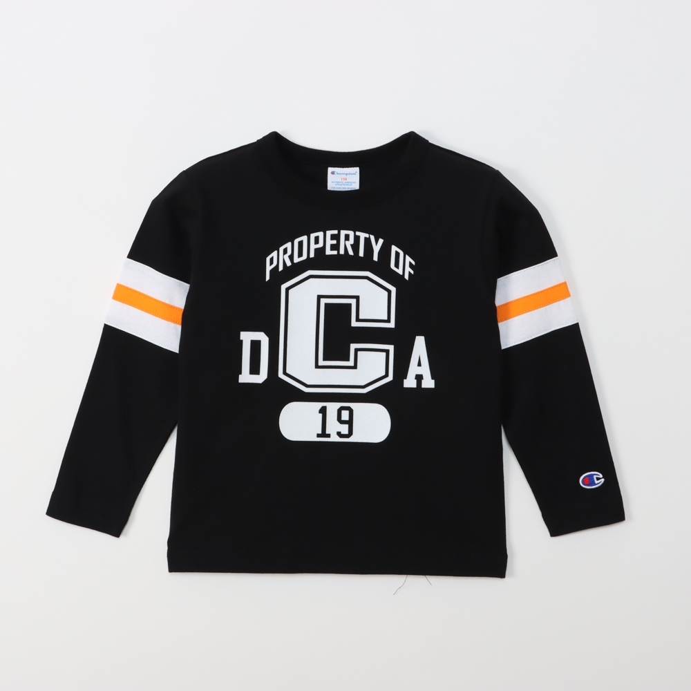 童款-CASUAL冰球七分袖上衣-黑色（CK-Z401-090）