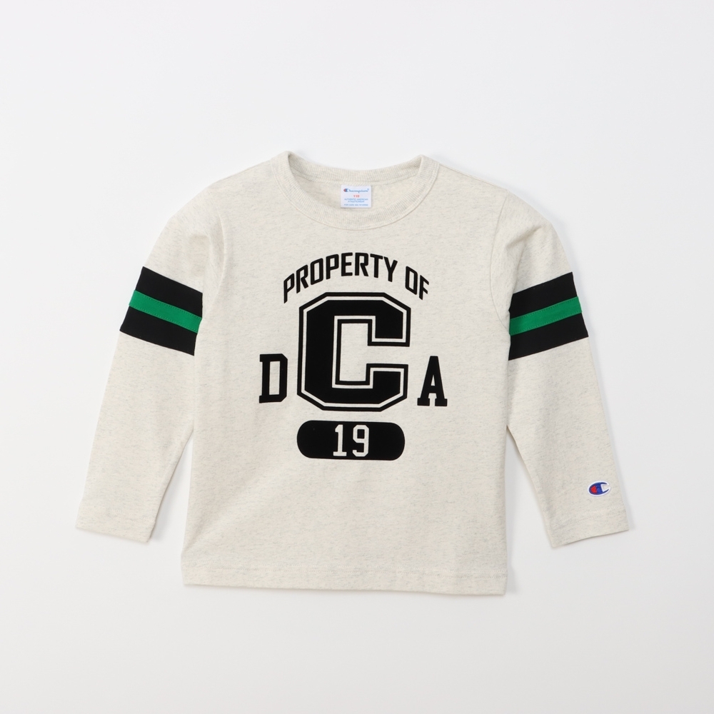 童裝 -CASUAL 寬版印花長袖TEE -米色（CK-Z401-810）