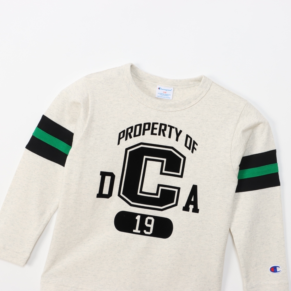 童裝 -CASUAL 寬版印花長袖TEE -米色（CK-Z401-810）