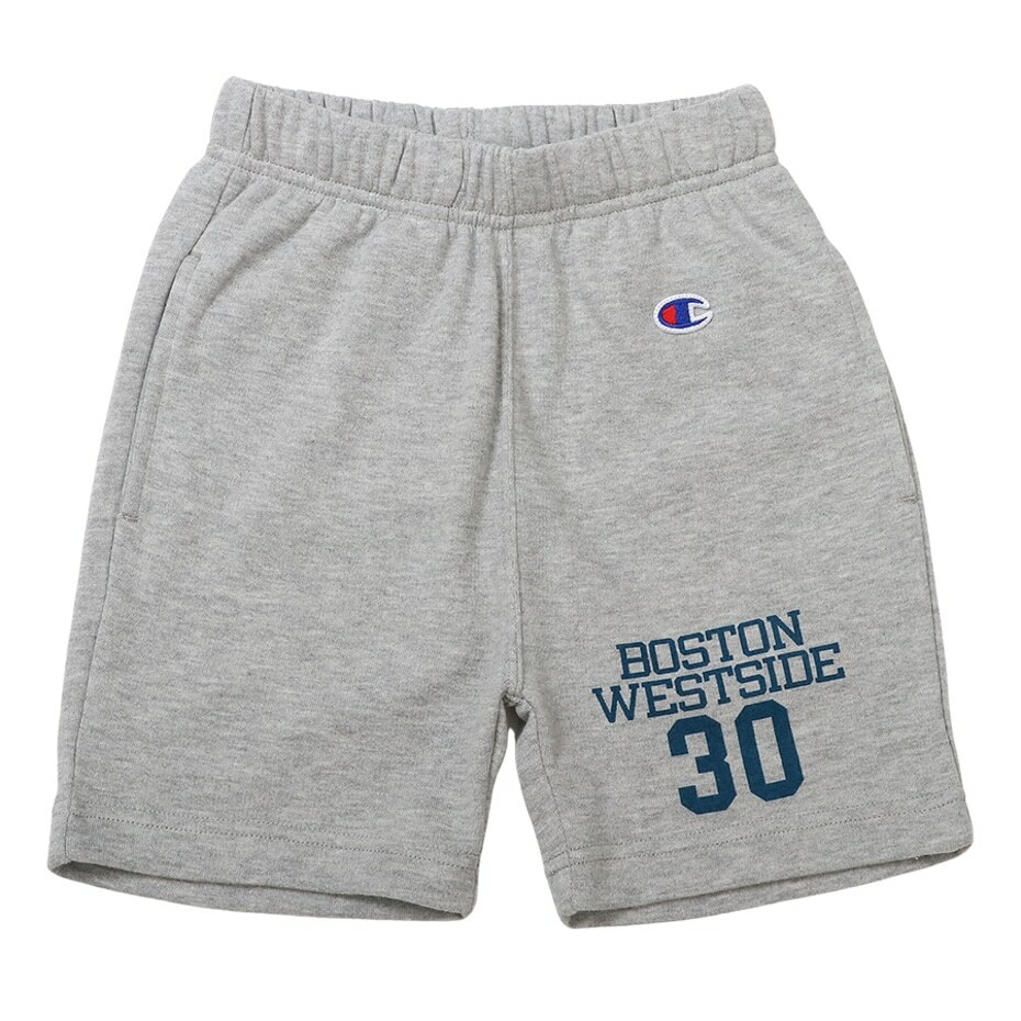 童款-波士頓印花棉質短褲-灰色（CK-Z507-070）