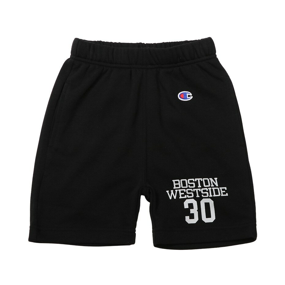 童款- 波士頓印花棉質短褲-黑色（CK-Z507-090）