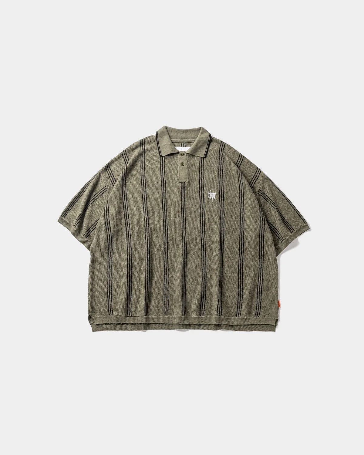 TIGHTBOOTH 24S/S STRIPE KNIT POLO