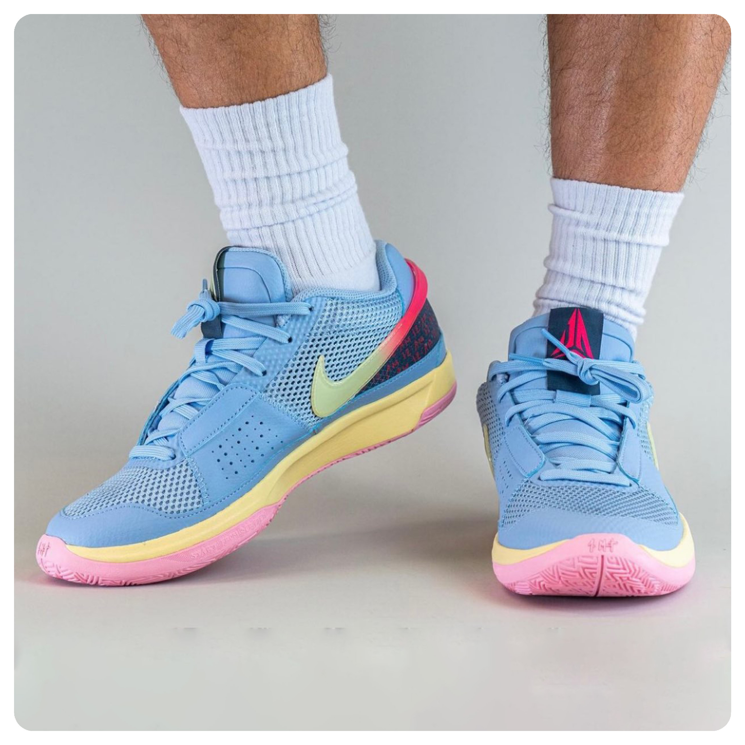 【逢甲 FUZZY】Nike JA 1 藍黃粉 DR8786-400