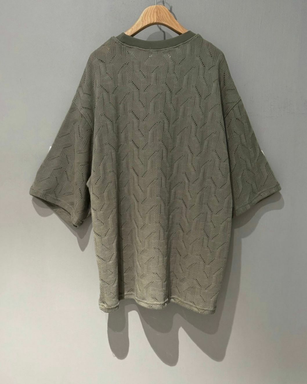 淨色暗紋短袖Tee VOID-016T