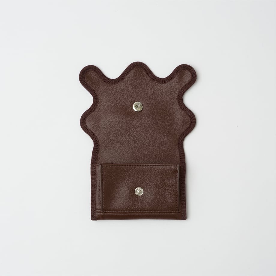 Nori 波浪零錢包 咖色