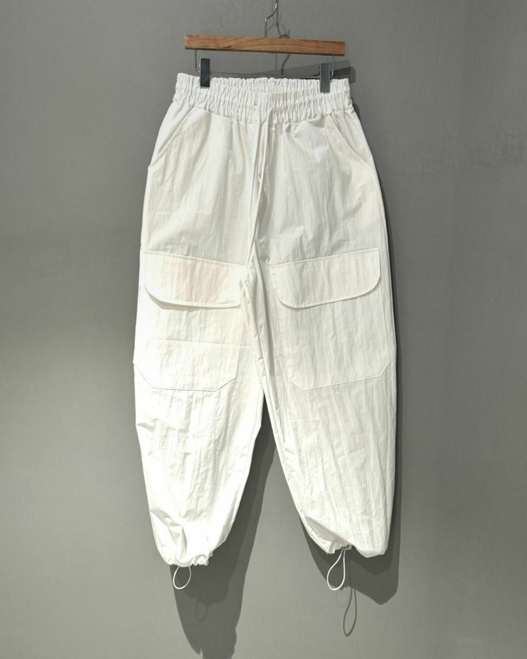 淨色可束腳工裝鬆身褲 VOID-020P