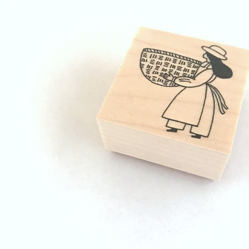 Necktie Stamp－Farm Girl (Japanese Stationery Brand)