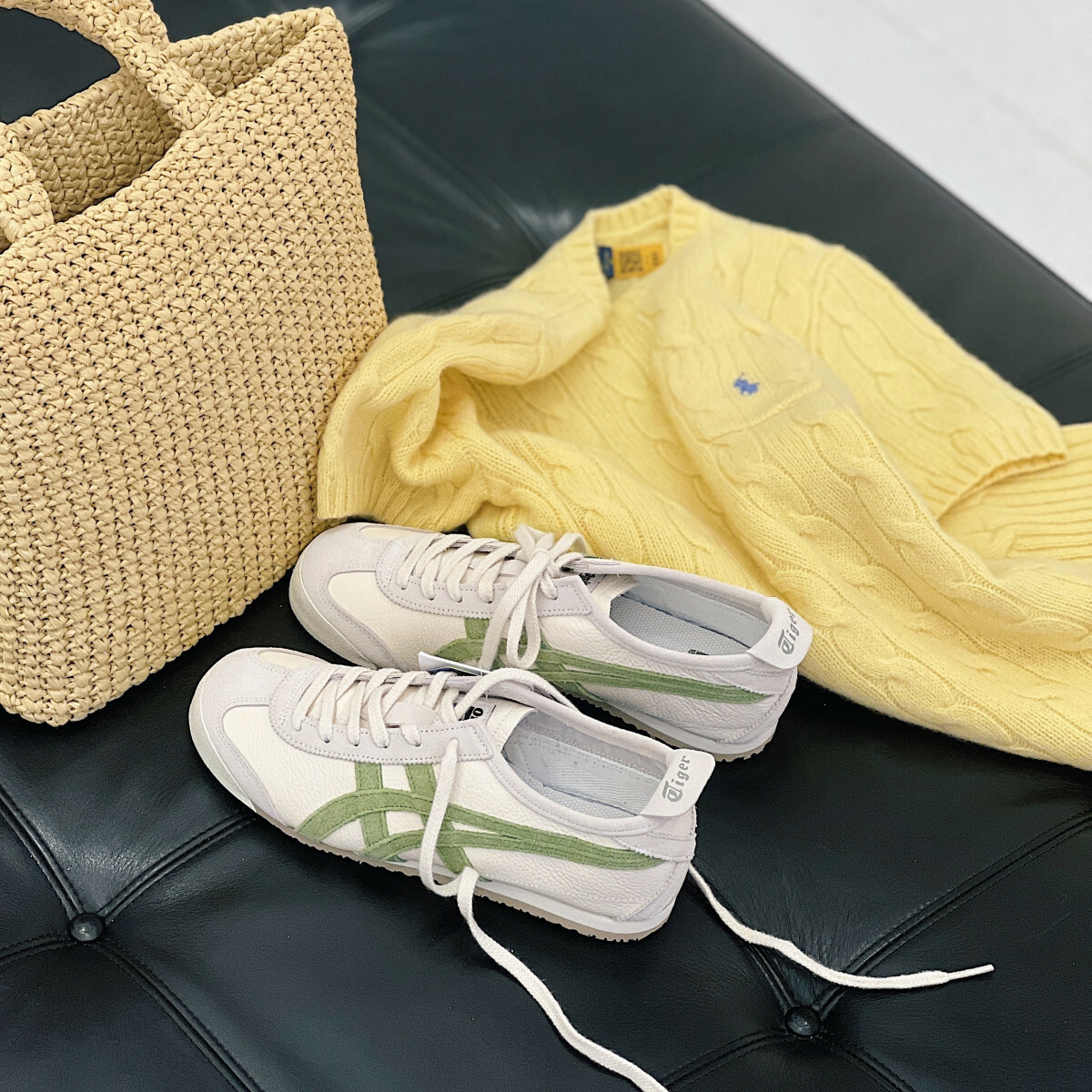 Onitsuka Tiger Mexico 66 SD 樺木綠 奶油白 皮革 Y2K風格 鬼冢虎 1183C015-201