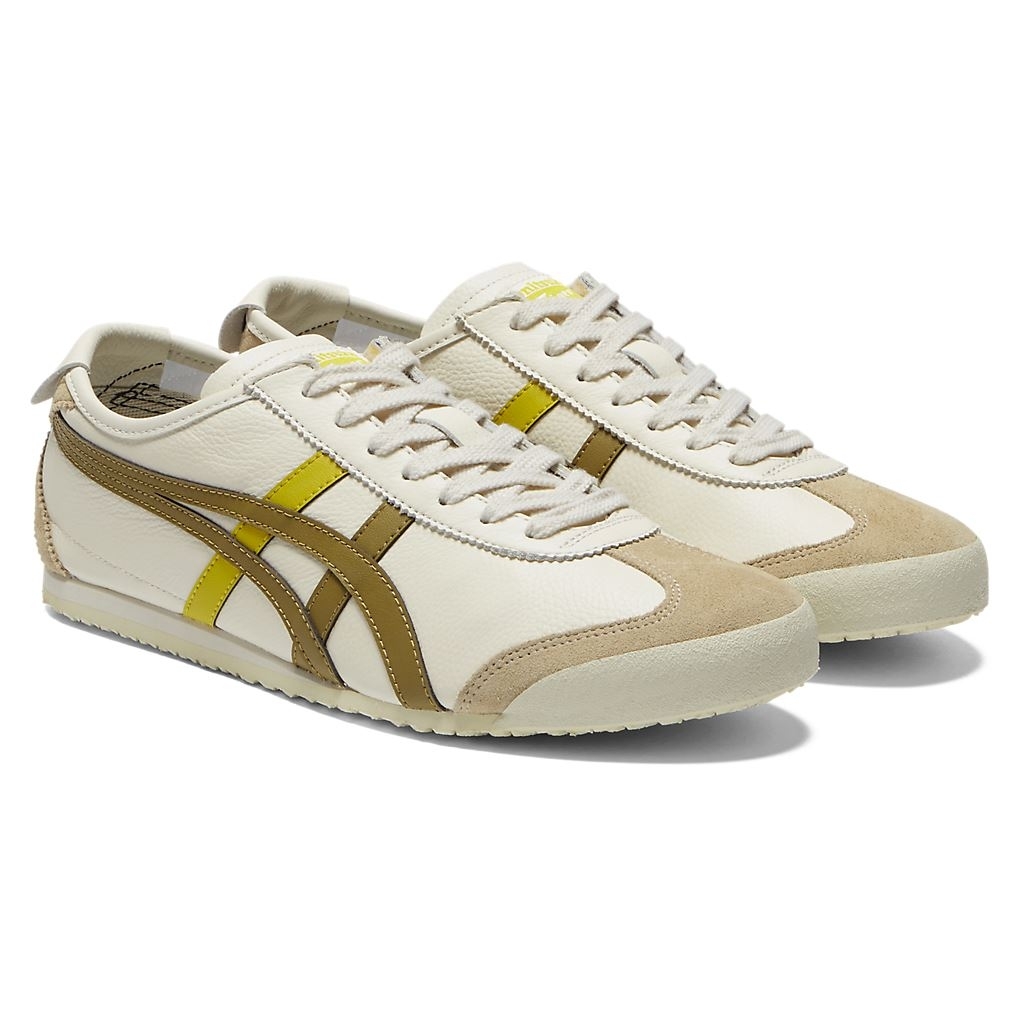 Onitsuka Tiger Mexico 66 橄欖綠 奶油白 皮革 Y2K風格 鬼冢虎 1183A201-124
