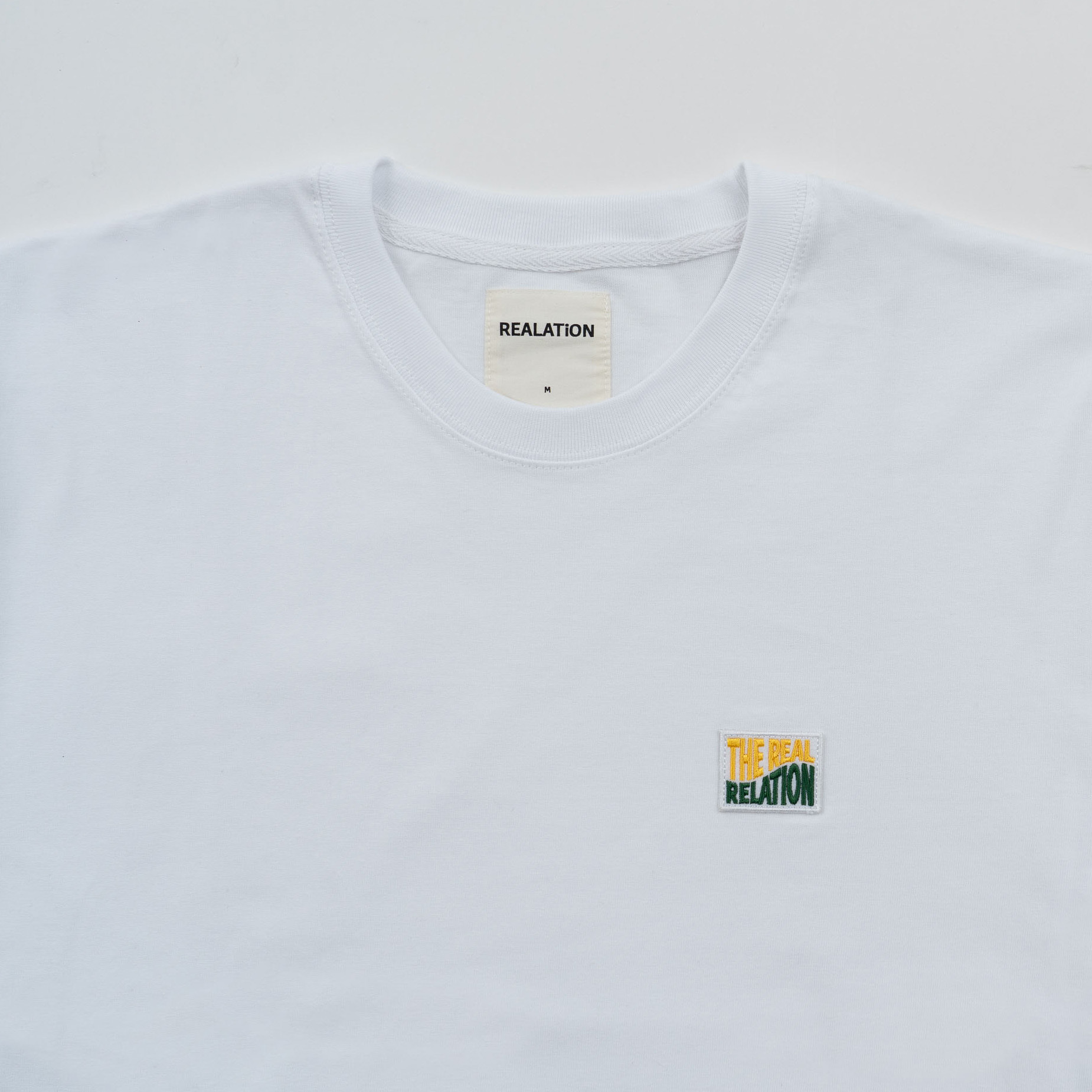 REALATiON 24SS "THE REAL RELATION" FIT TEE - White