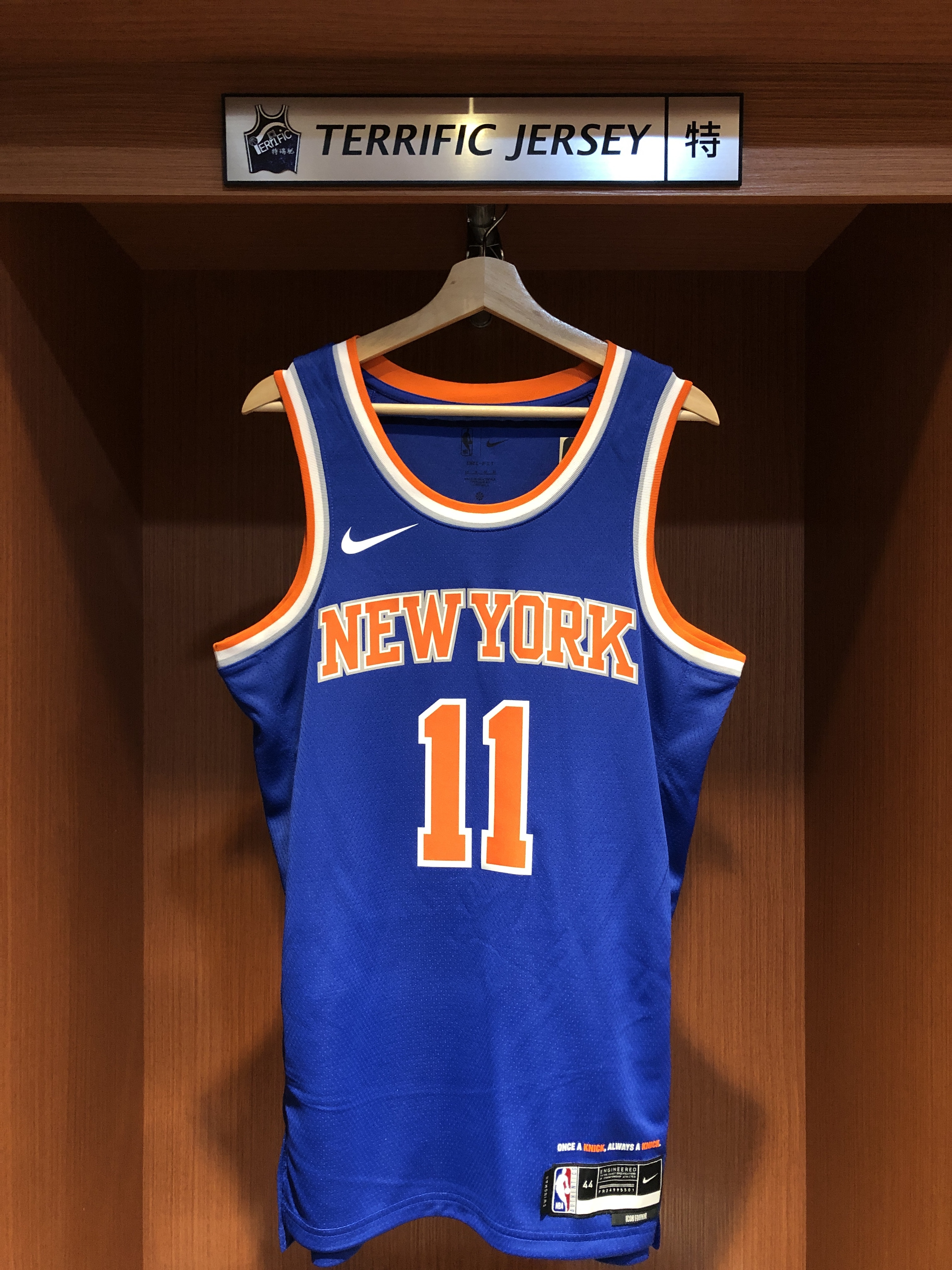 NBA球衣 Jalen Brunson 紐約尼克藍 Icon Nike Swingman 球迷版 熱轉印 全新