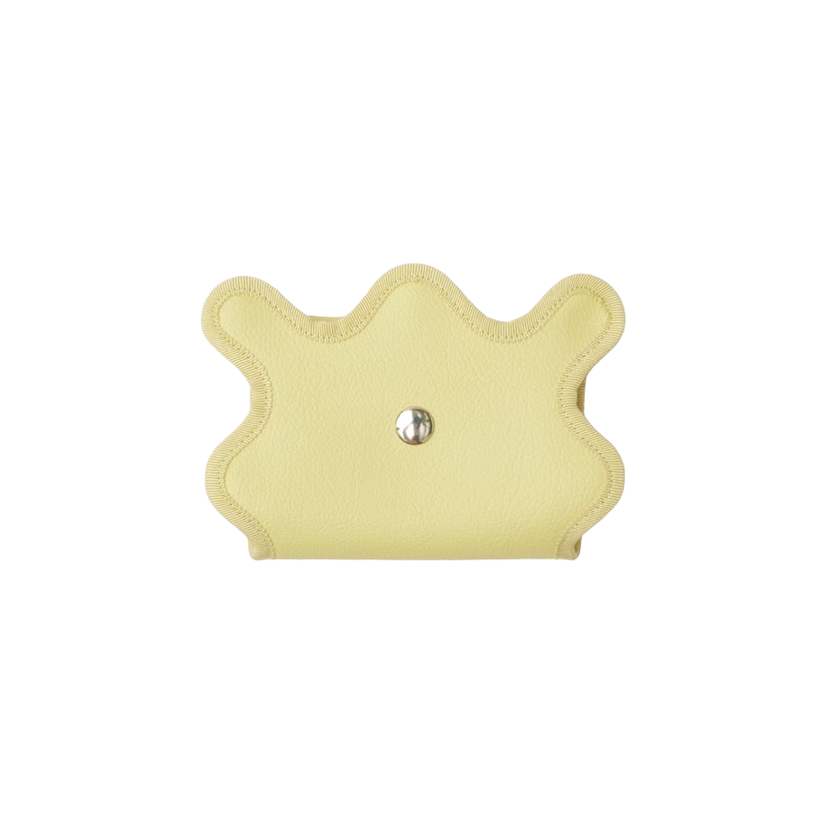 Nori 波浪零錢包 鵝黃色