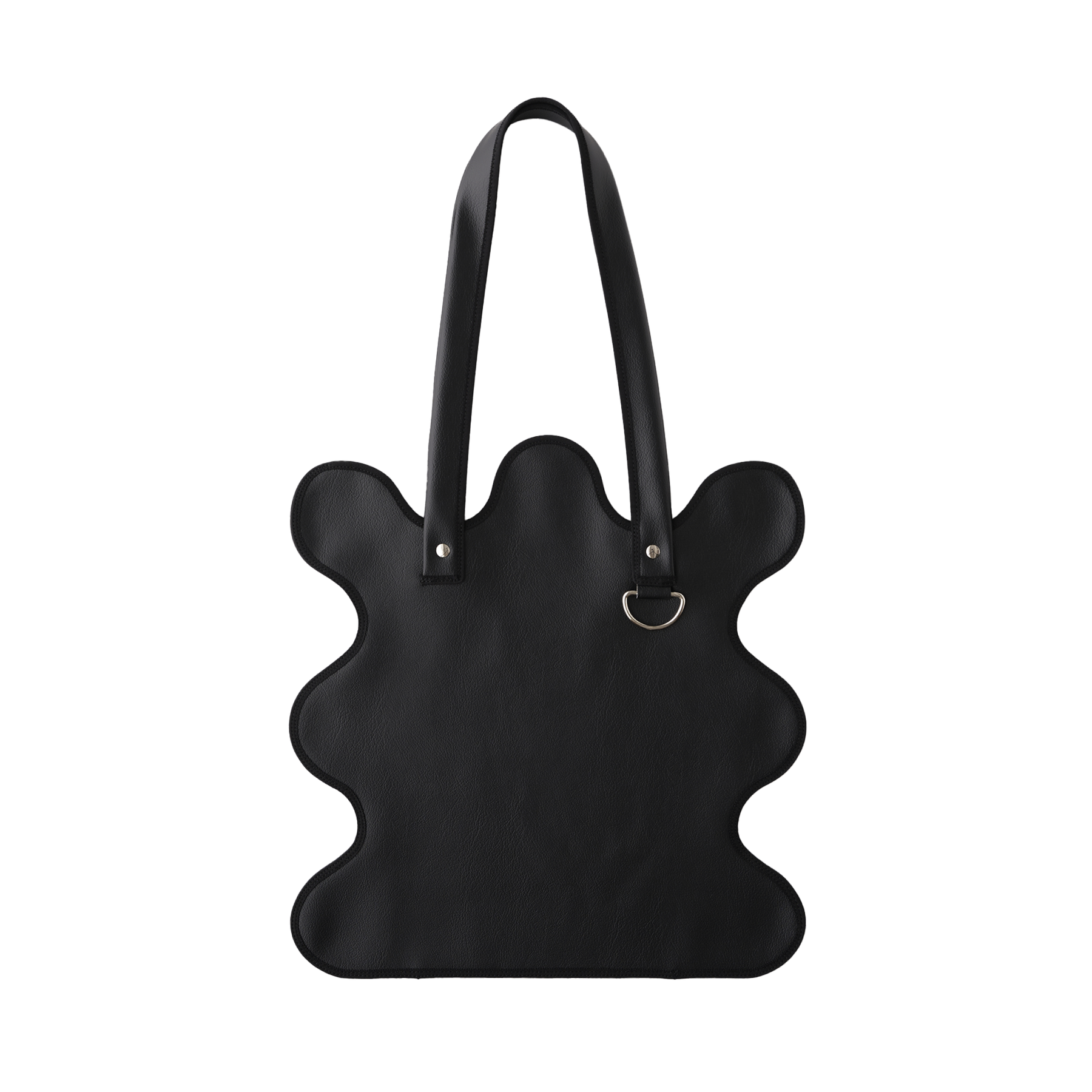 Nori 波浪手提肩包 黑色