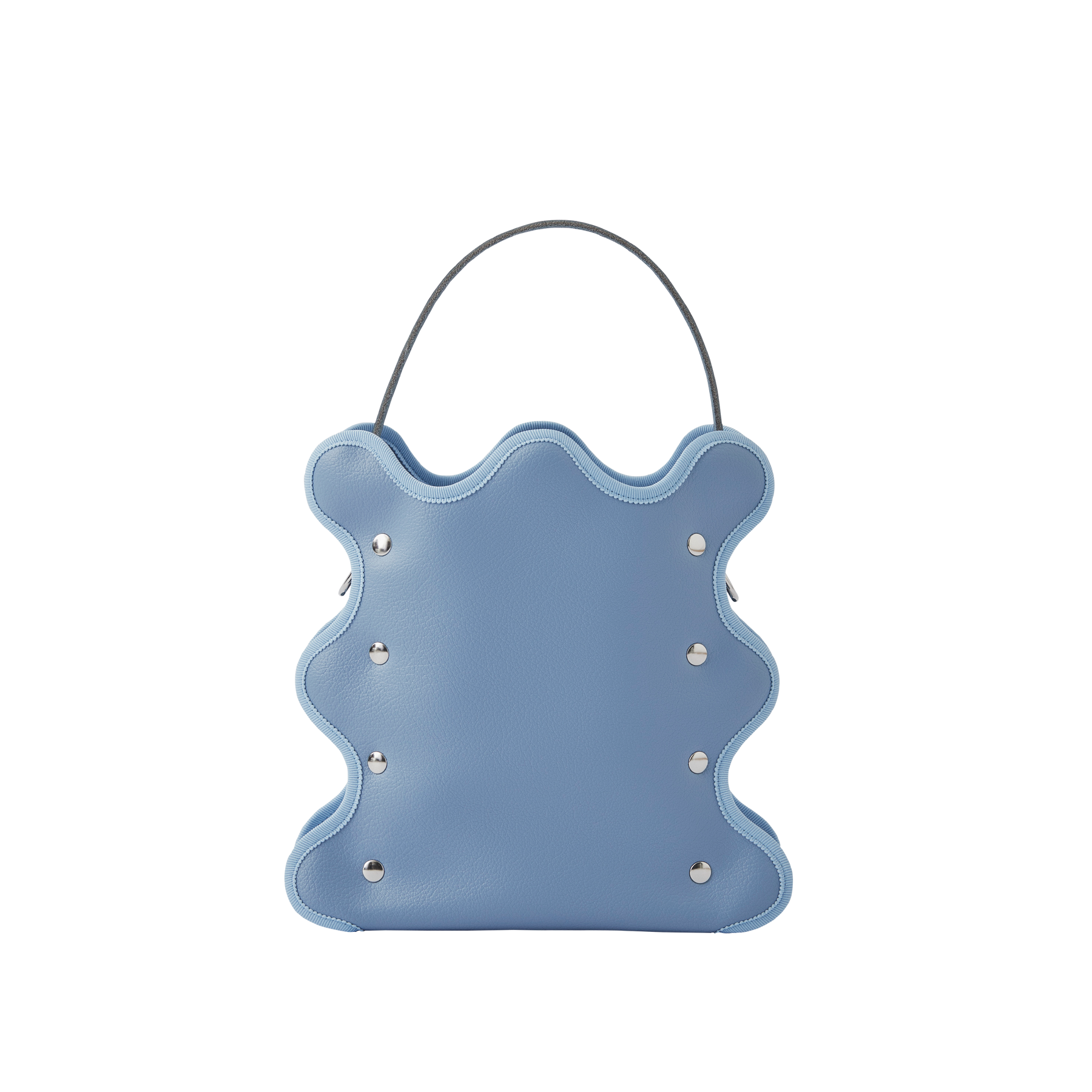 Nori 波浪手提斜背包 霧藍色