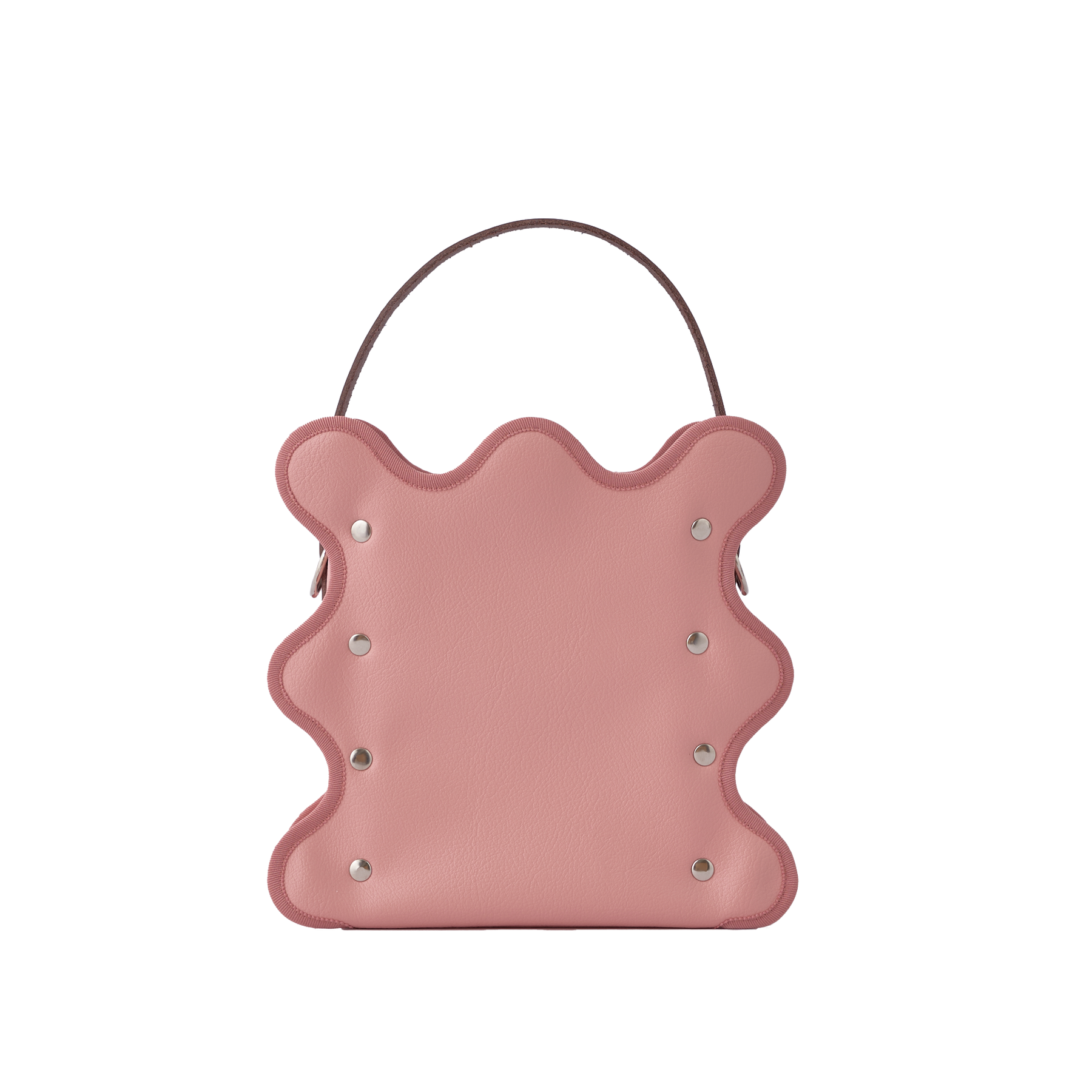 Nori 波浪手提斜背包 粉色