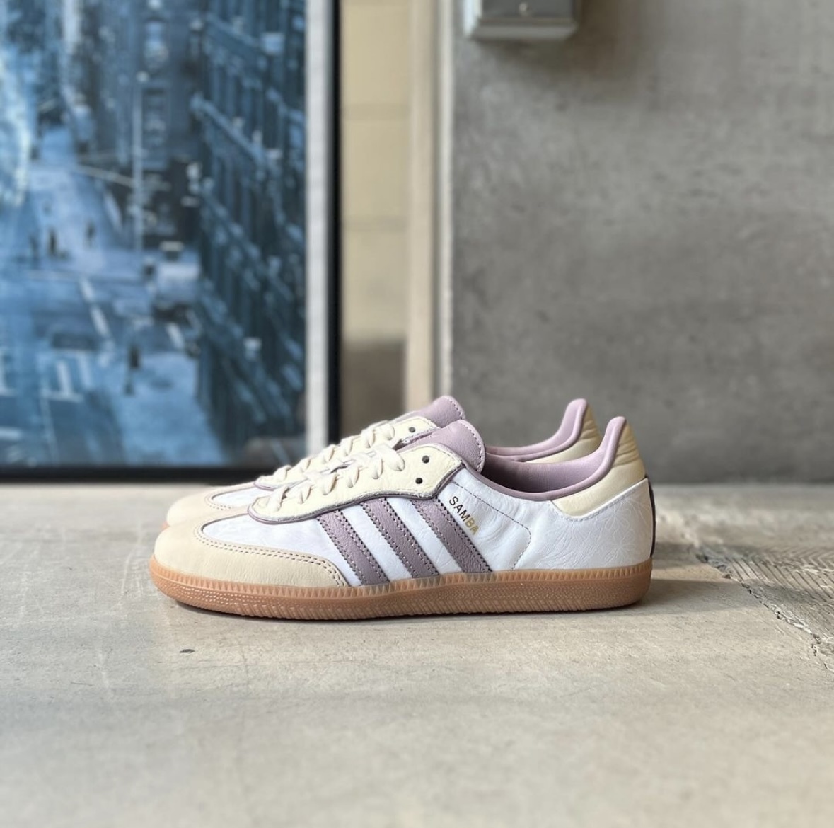 Adidas Originals Samba OG 紫芋奶霜 紫色 奶油色 玫瑰 復古 德訓鞋 IE1417/預購