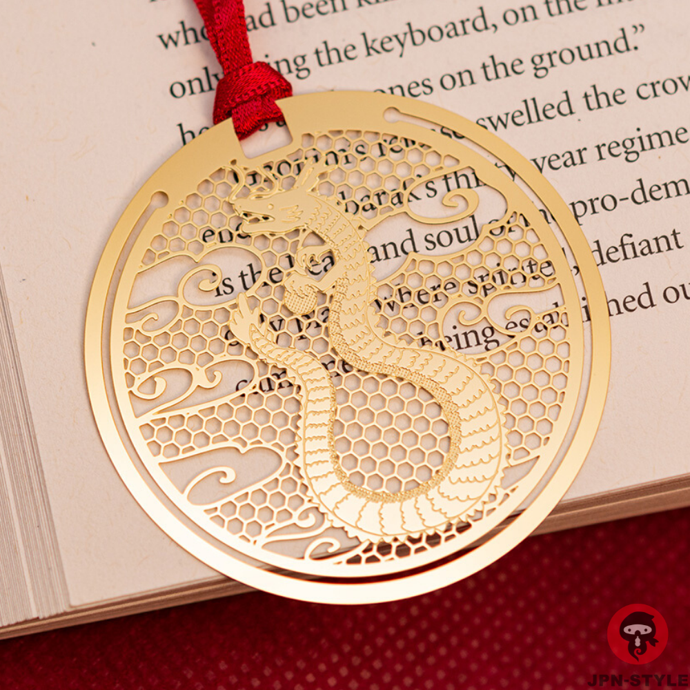 龍 金屬書籤｜日本東洋精密工業