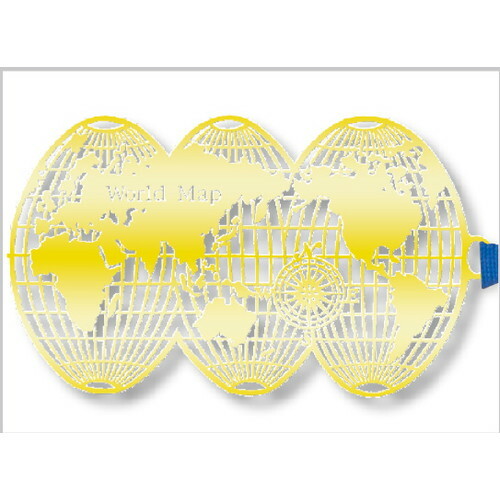 世界地圖 金屬書籤｜日本東洋精密工業