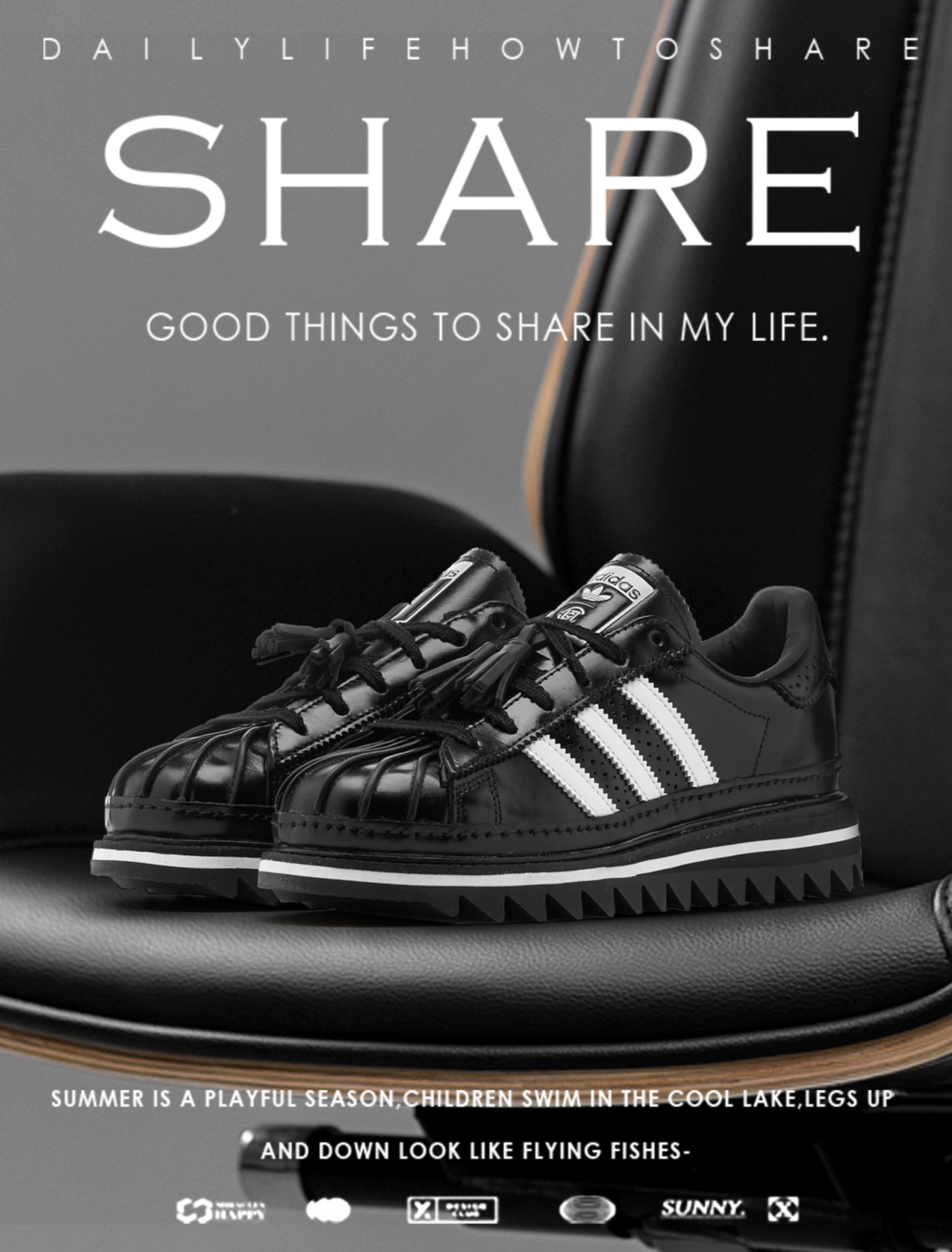 Clot x Adidas Originals - Superstar - Black