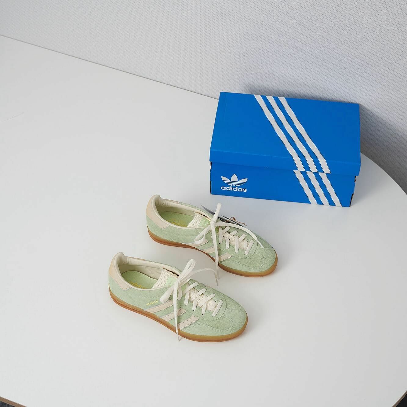 Adidas Originals Gazelle Indoor 檸檬綠 生膠底 復古鞋 IE2948