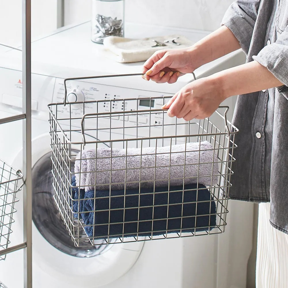 Lueurll系列大理石紋附籃四層置物收納推車