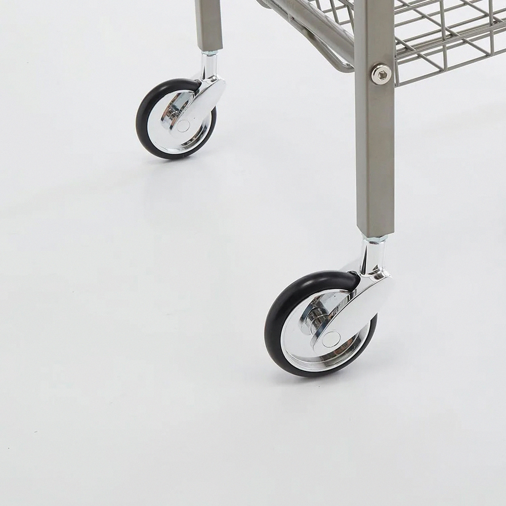 Lueurll系列大理石紋附籃四層置物收納推車