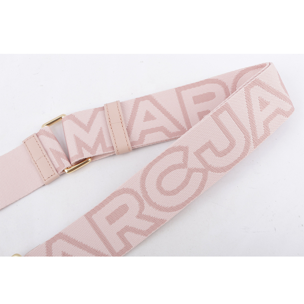 【MARC JACOBS】The Outline 輪廓標誌背帶(玫瑰粉/金釦) 2S3SST001S02 695