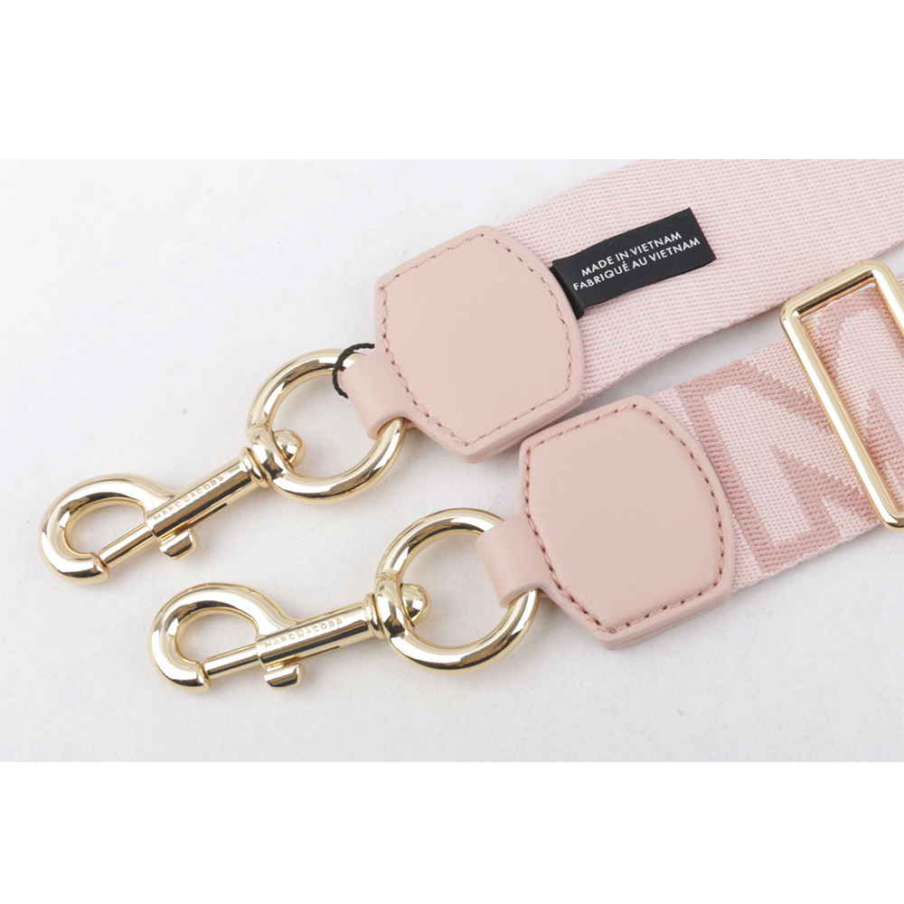 【MARC JACOBS】The Outline 輪廓標誌背帶(玫瑰粉/金釦) 2S3SST001S02 695