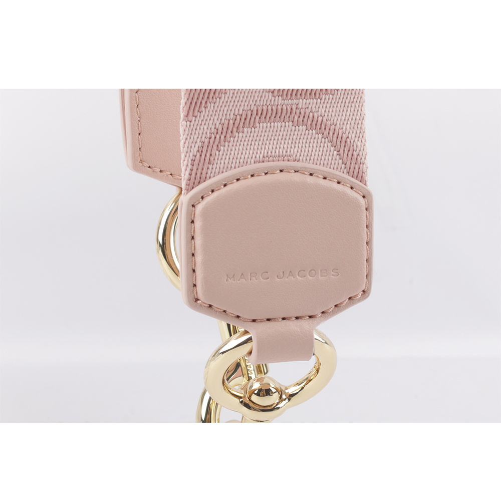 【MARC JACOBS】The Outline 輪廓標誌背帶(玫瑰粉/金釦) 2S3SST001S02 695