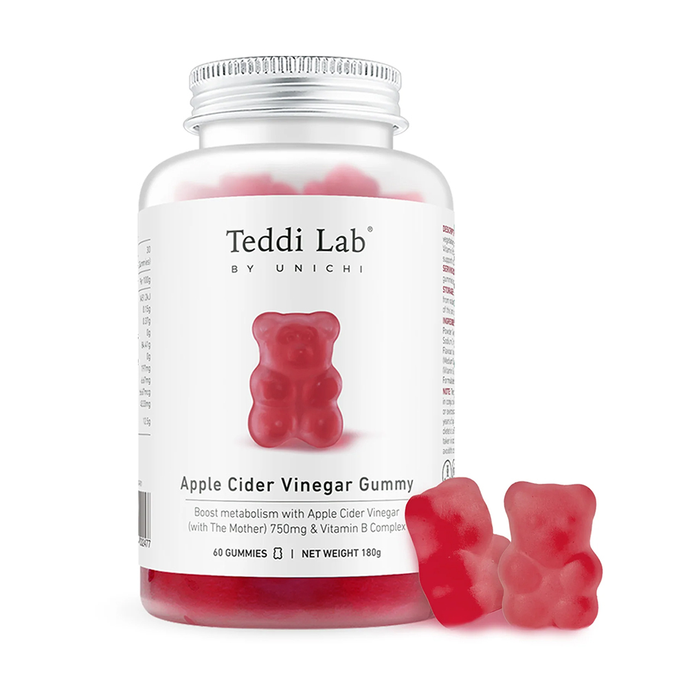 澳洲 Unichi 蘋果醋小熊軟糖180g (60粒)