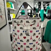 [S] KARL LAGERFELD LH1E46AQ MAYBELLE ADELE BUCKET CROSSBODY,WHITE MULTI, 194775467219 (SKL973)