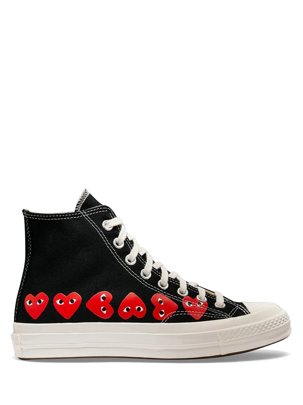 [預訂] CDG Play x Converse  Chuck Taylor HIGH| Black Multi Heart