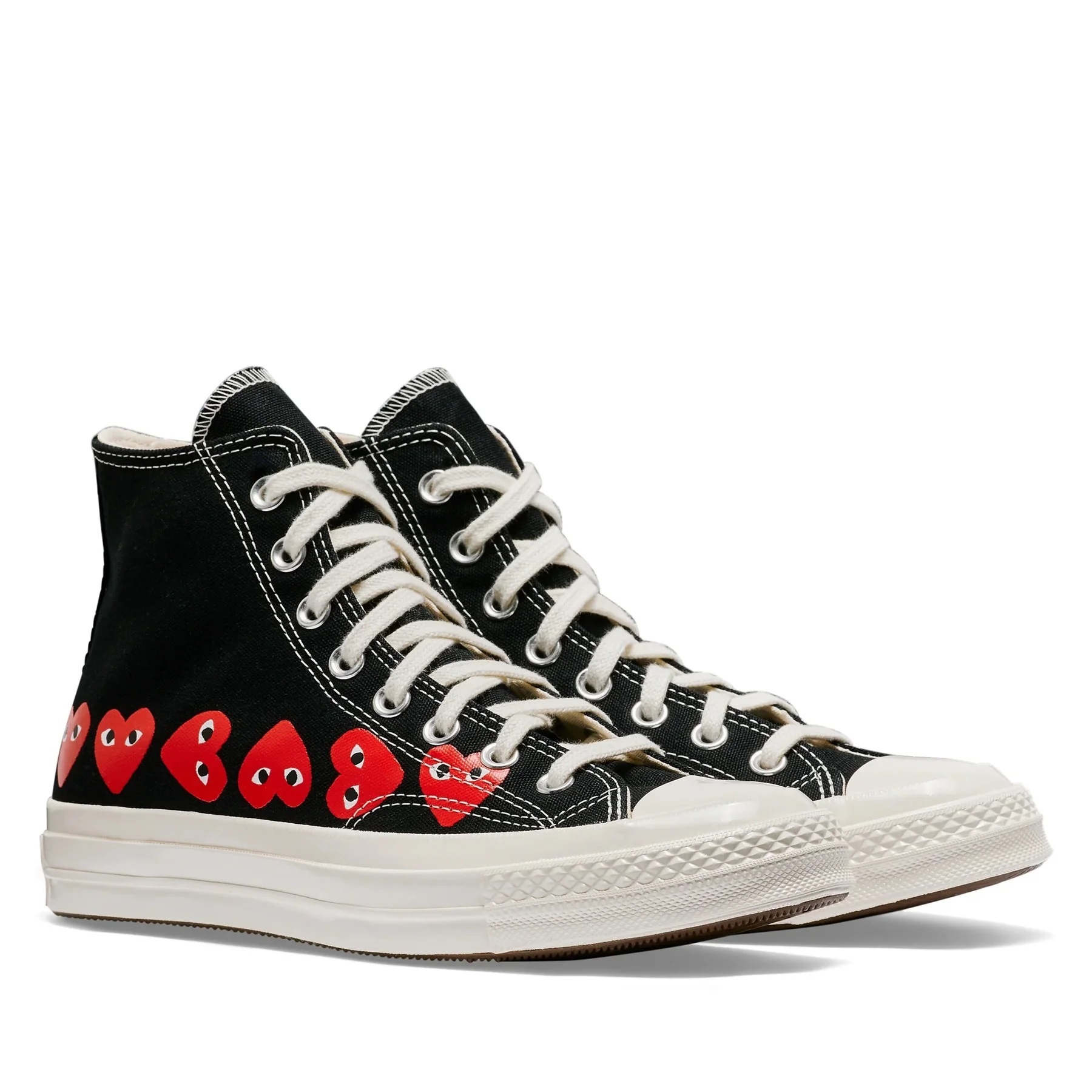 [預訂] CDG Play x Converse  Chuck Taylor HIGH| Black Multi Heart