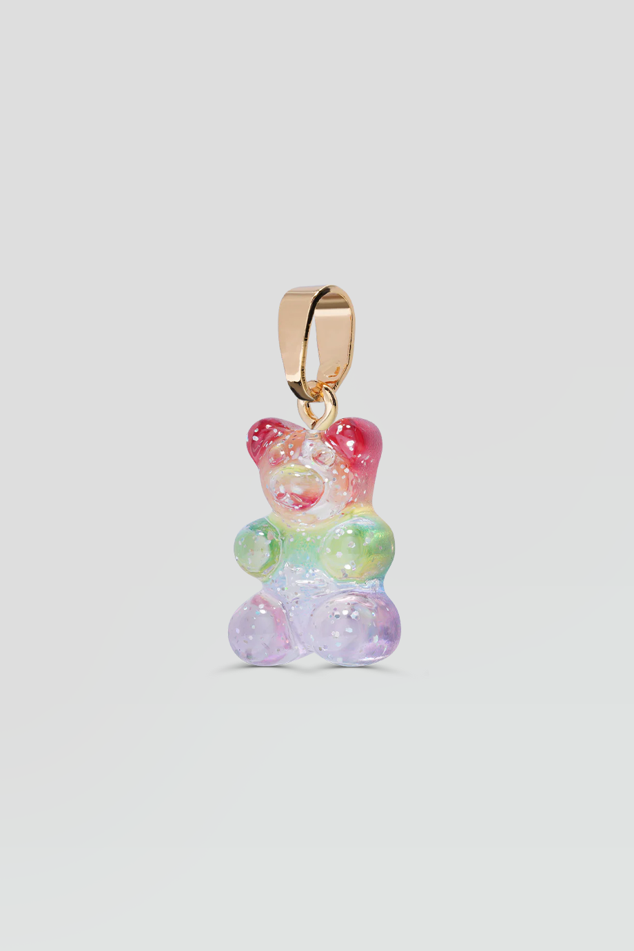 Crystal Haze｜NOSTALGIA BEAR 金色復古彩虹小熊墜飾