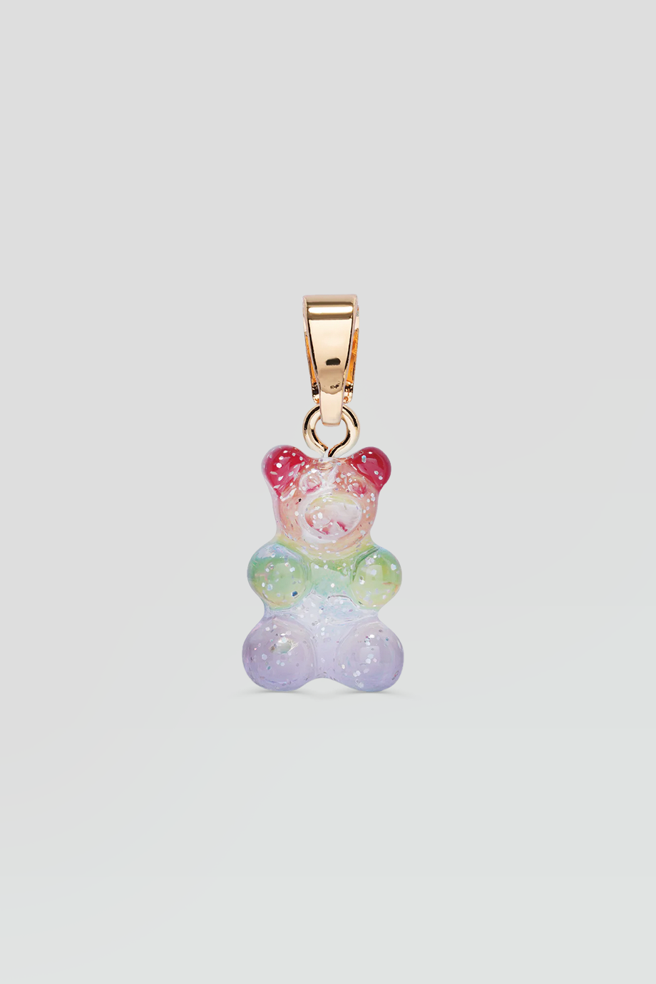 Crystal Haze｜NOSTALGIA BEAR 金色復古彩虹小熊墜飾