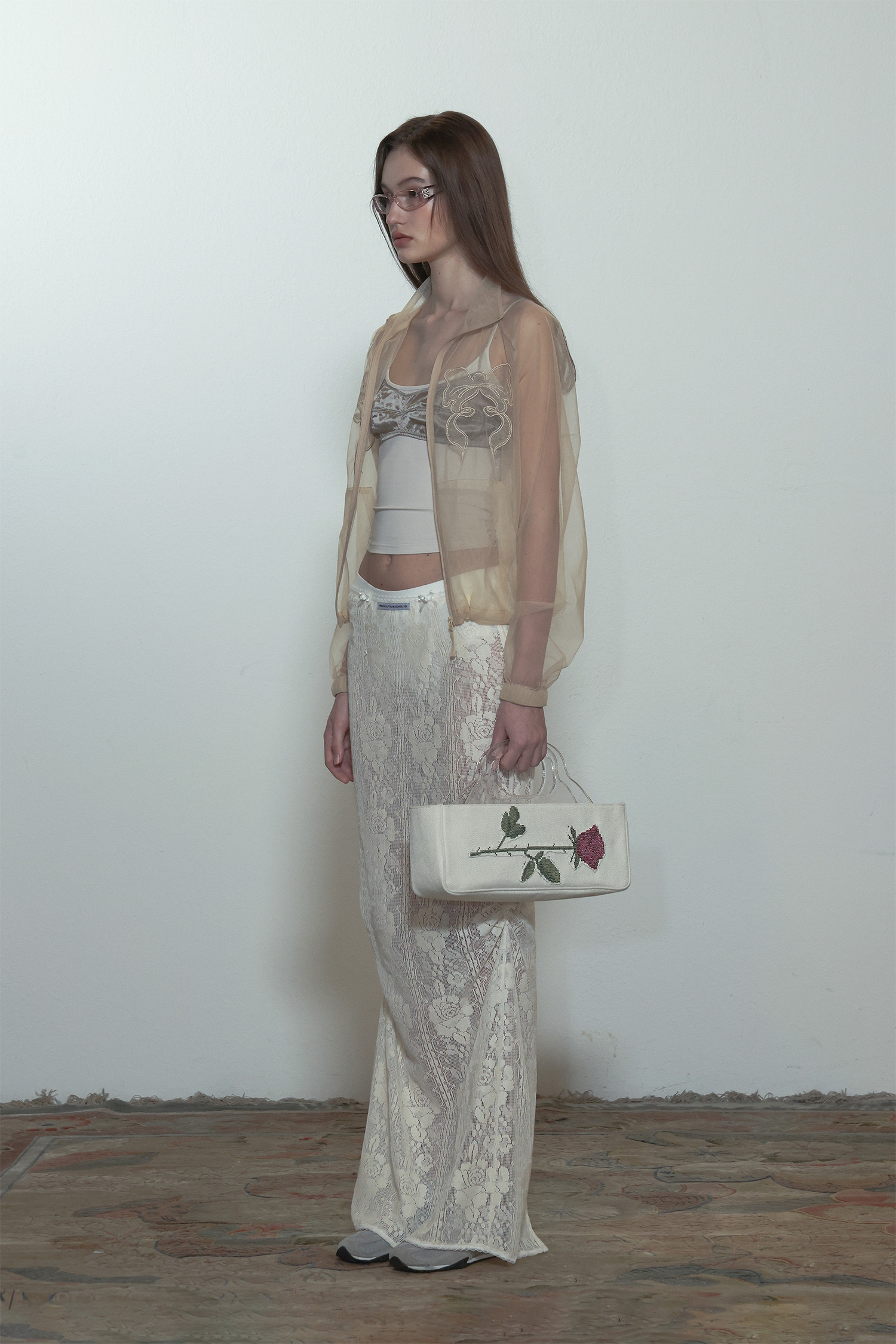 SCULPTOR - Table Cloth Maxi Skirt Matt (Ivory)