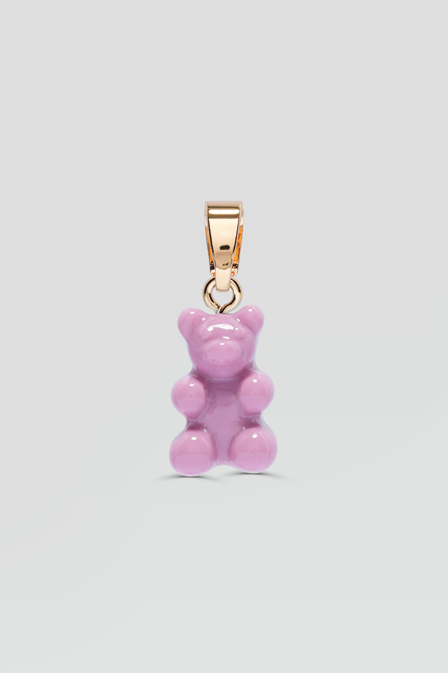 Crystal Haze｜NOSTALGIA BEAR 金色復古粉紫色小熊墜飾