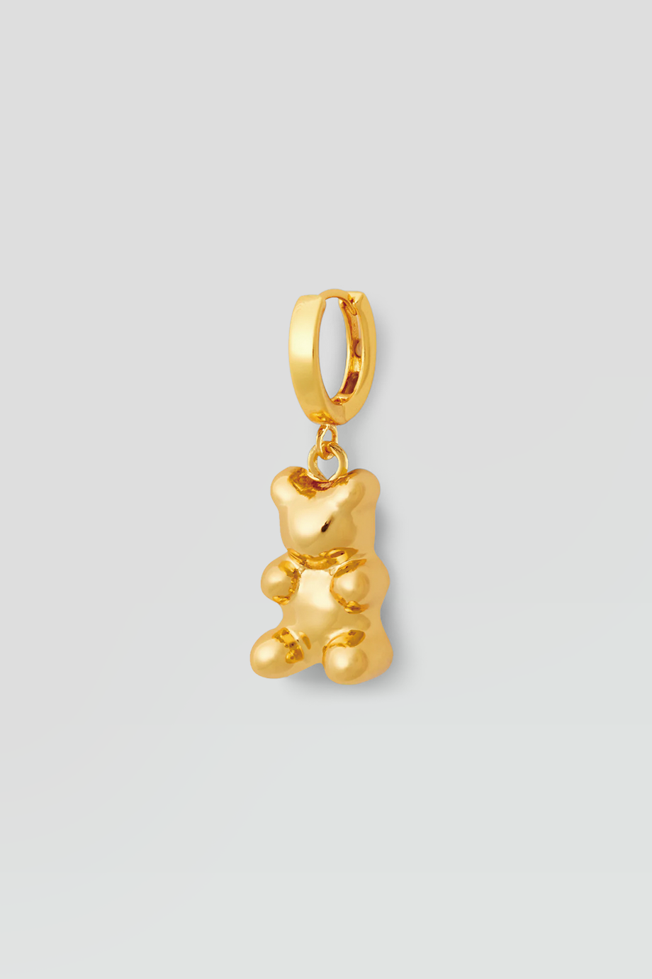 Crystal Haze｜MINI NOSTALGIA BEAR 迷你復古金色小熊耳環