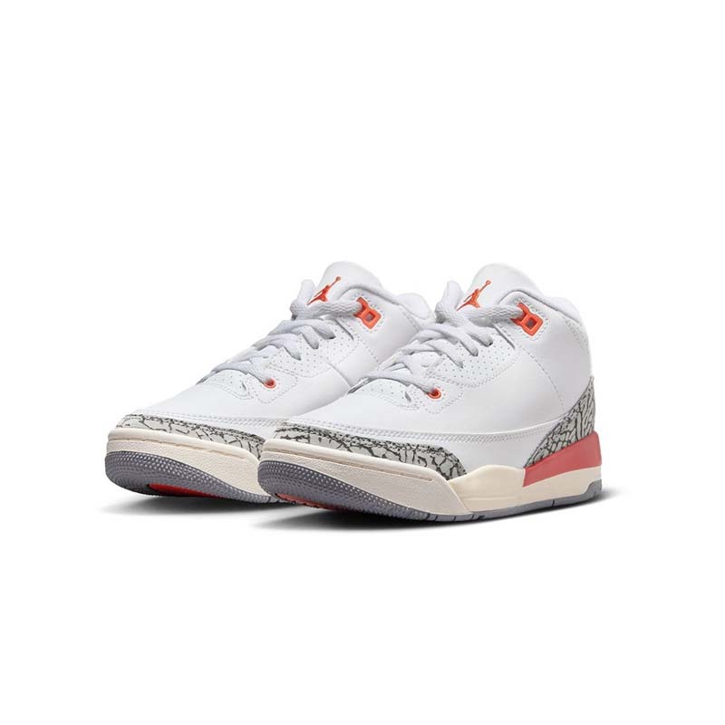 Air Jordan 3 Retro "Georgia Peach" PS 經典爆裂紋 灰水泥 白橘灰 中童 FQ9174-121 [台灣現貨]