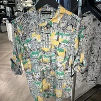 [S] KARL LAGERFELD SUMMER SCENE WHIMSY BLOUSE,FUSCHIA COMBO, L4TA6577-KYM [FINAL SALE] (SKL1002)