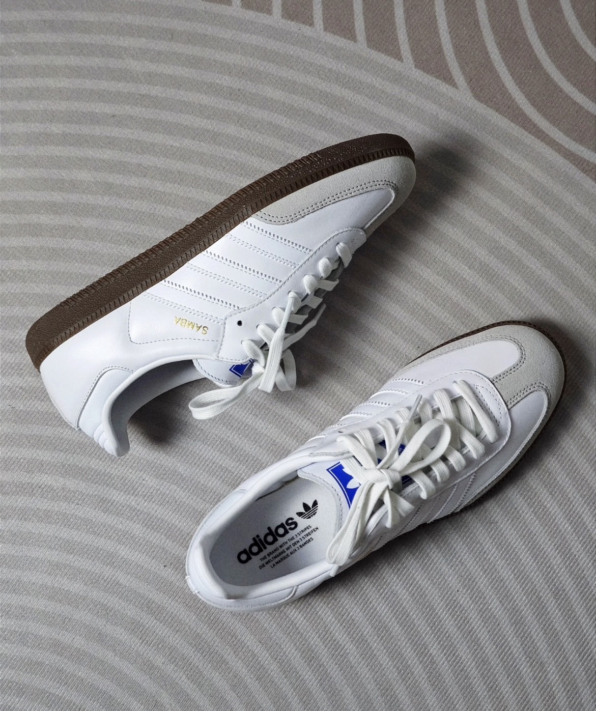 ADIDAS ORIGINALS SAMBA 白米灰