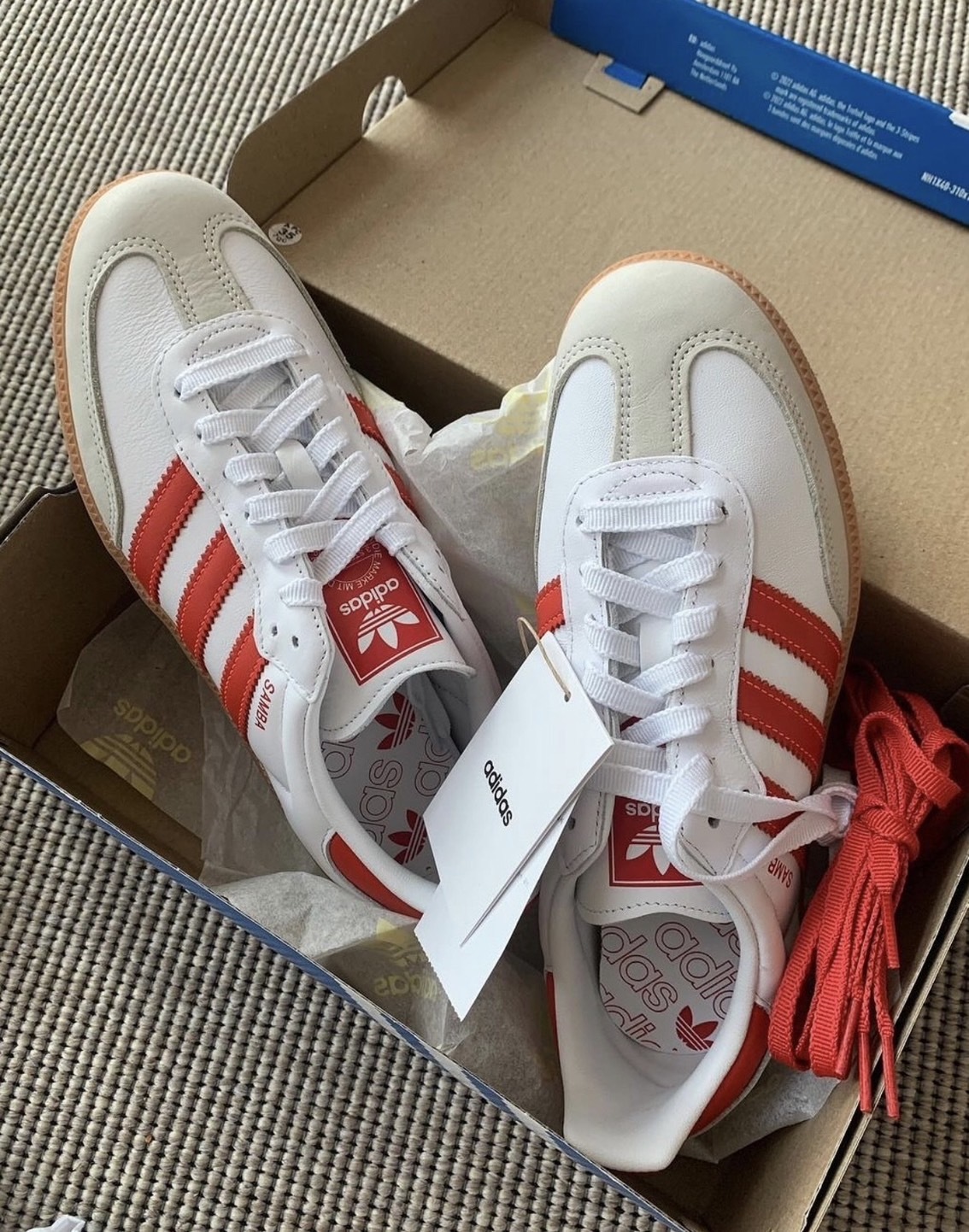 ADIDAS ORIGINALS SAMBA  白米橘粉