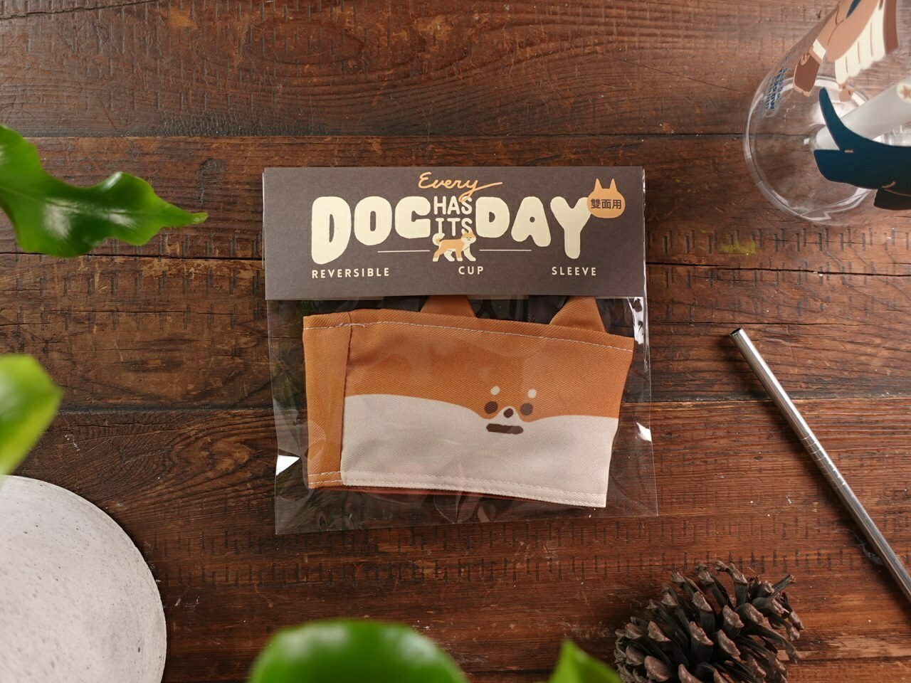 小黃間｜雙面造型飲料杯套｜柴犬＆狐狸