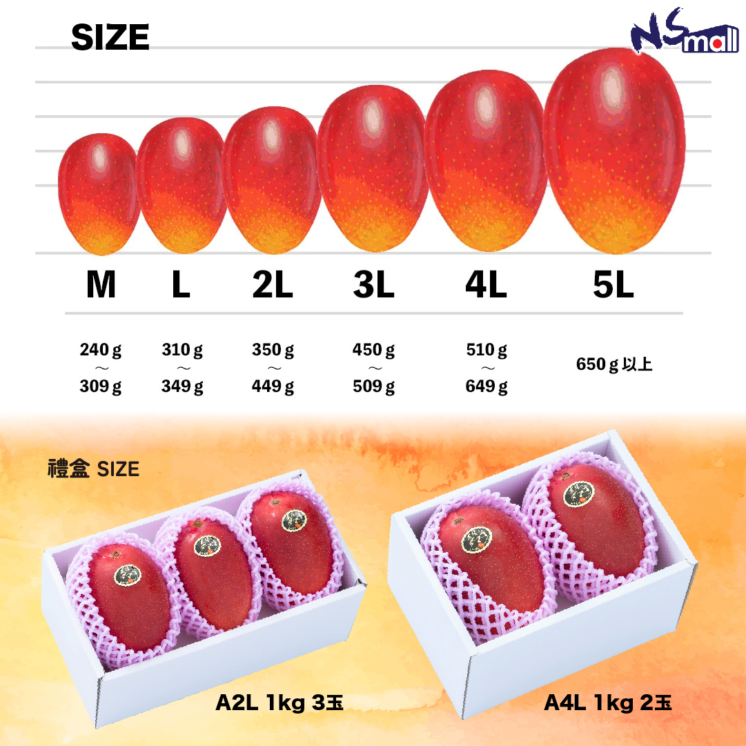 宮崎太陽之子芒果禮盒 1kg/盒 (A4L)