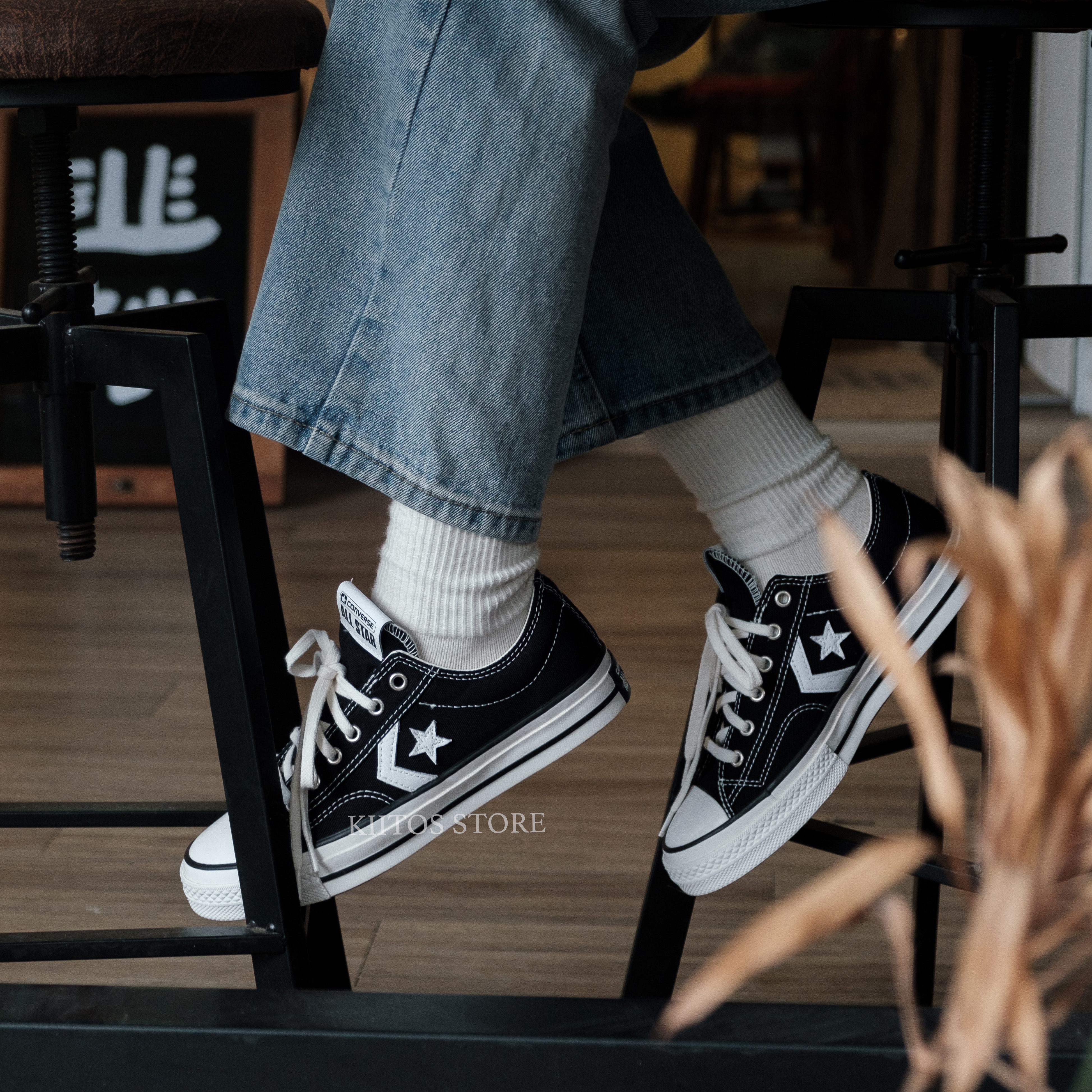 Converse Star Player 76 Low "Black Vintage White" 復古 帆布鞋 經典黑 A01607C